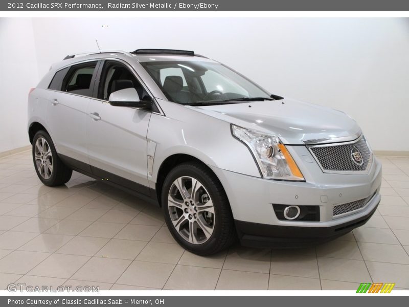 Radiant Silver Metallic / Ebony/Ebony 2012 Cadillac SRX Performance