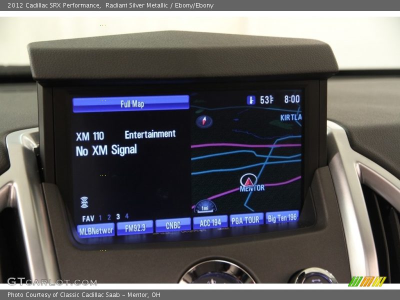 Radiant Silver Metallic / Ebony/Ebony 2012 Cadillac SRX Performance