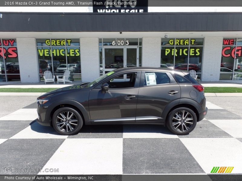 Titanium Flash / Black/Parchment 2016 Mazda CX-3 Grand Touring AWD