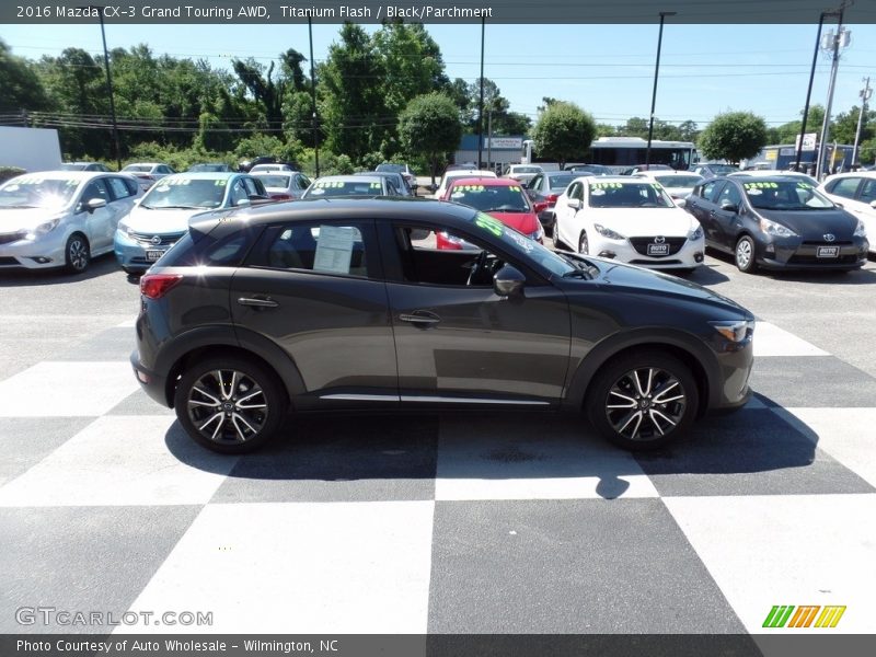 Titanium Flash / Black/Parchment 2016 Mazda CX-3 Grand Touring AWD