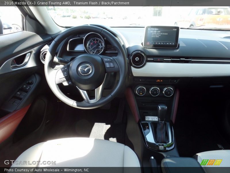 Titanium Flash / Black/Parchment 2016 Mazda CX-3 Grand Touring AWD