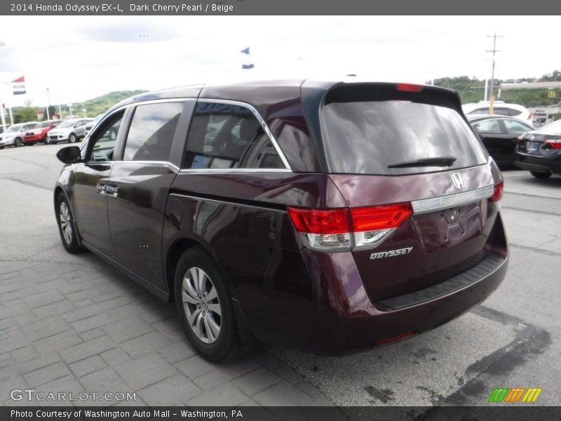 Dark Cherry Pearl / Beige 2014 Honda Odyssey EX-L