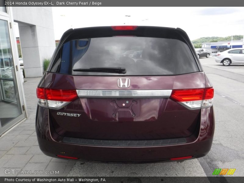 Dark Cherry Pearl / Beige 2014 Honda Odyssey EX-L