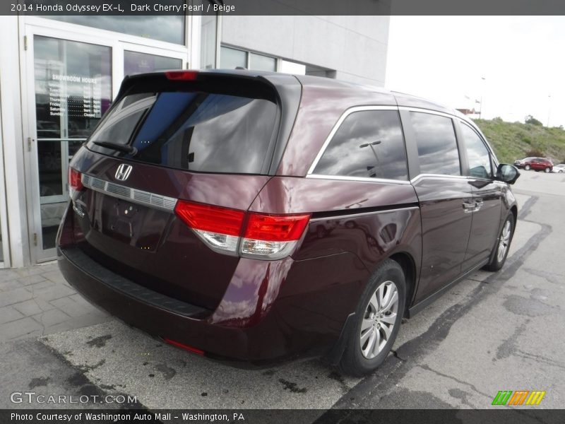 Dark Cherry Pearl / Beige 2014 Honda Odyssey EX-L