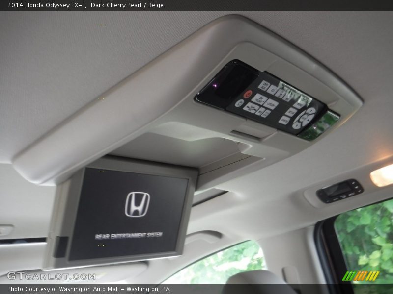 Dark Cherry Pearl / Beige 2014 Honda Odyssey EX-L