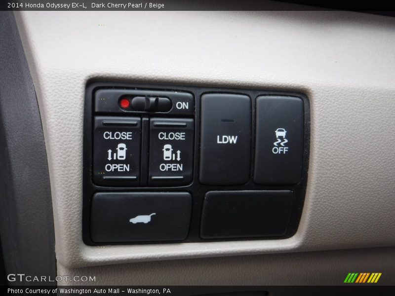 Dark Cherry Pearl / Beige 2014 Honda Odyssey EX-L