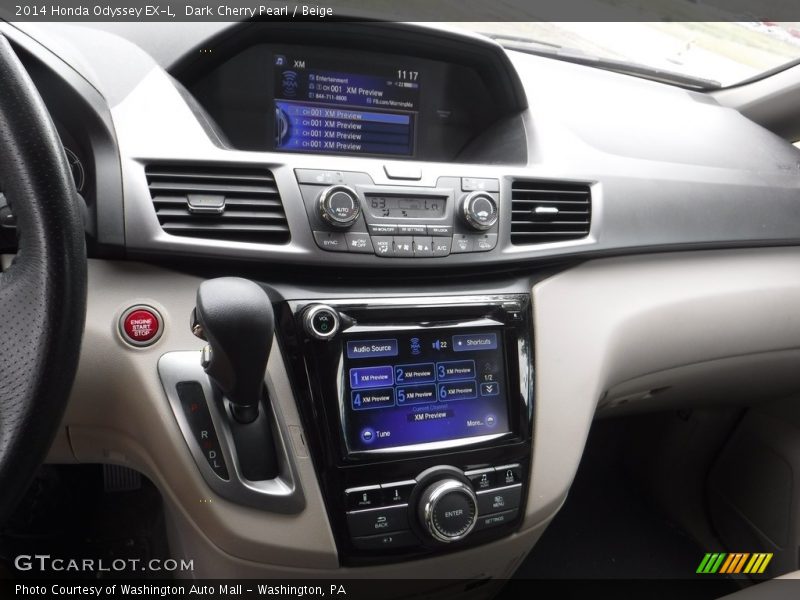 Dark Cherry Pearl / Beige 2014 Honda Odyssey EX-L