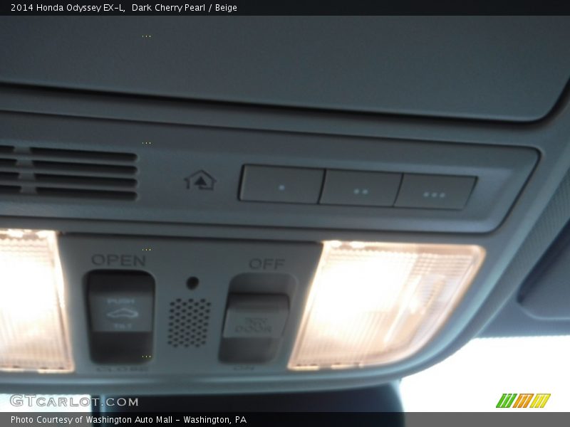 Dark Cherry Pearl / Beige 2014 Honda Odyssey EX-L