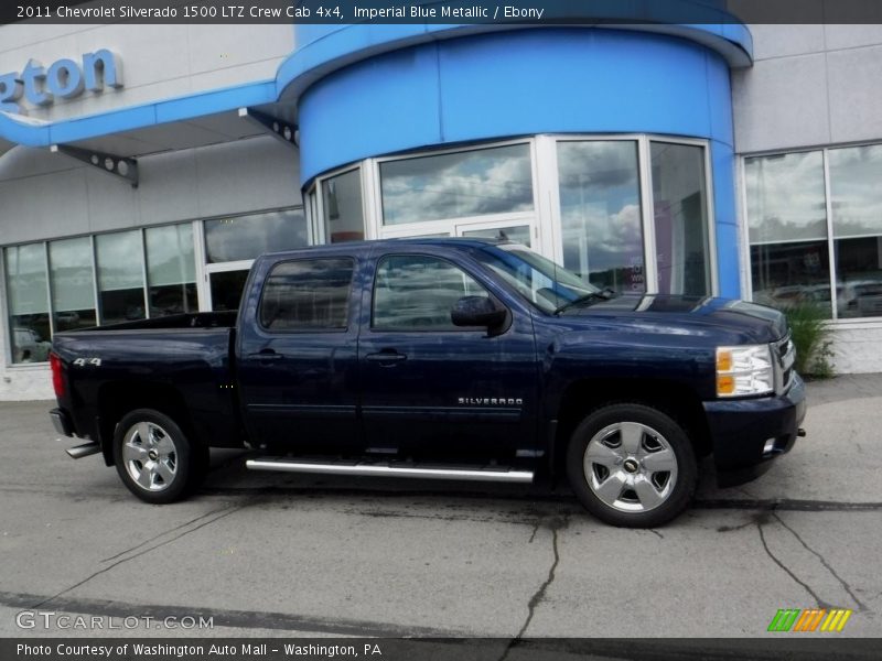 Imperial Blue Metallic / Ebony 2011 Chevrolet Silverado 1500 LTZ Crew Cab 4x4