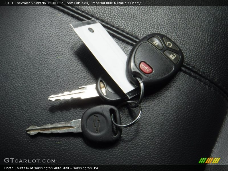Imperial Blue Metallic / Ebony 2011 Chevrolet Silverado 1500 LTZ Crew Cab 4x4
