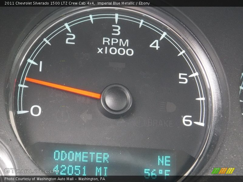 Imperial Blue Metallic / Ebony 2011 Chevrolet Silverado 1500 LTZ Crew Cab 4x4