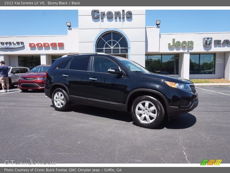 Ebony Black / Black 2013 Kia Sorento LX V6