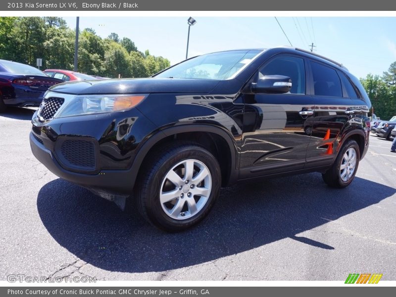 Ebony Black / Black 2013 Kia Sorento LX V6