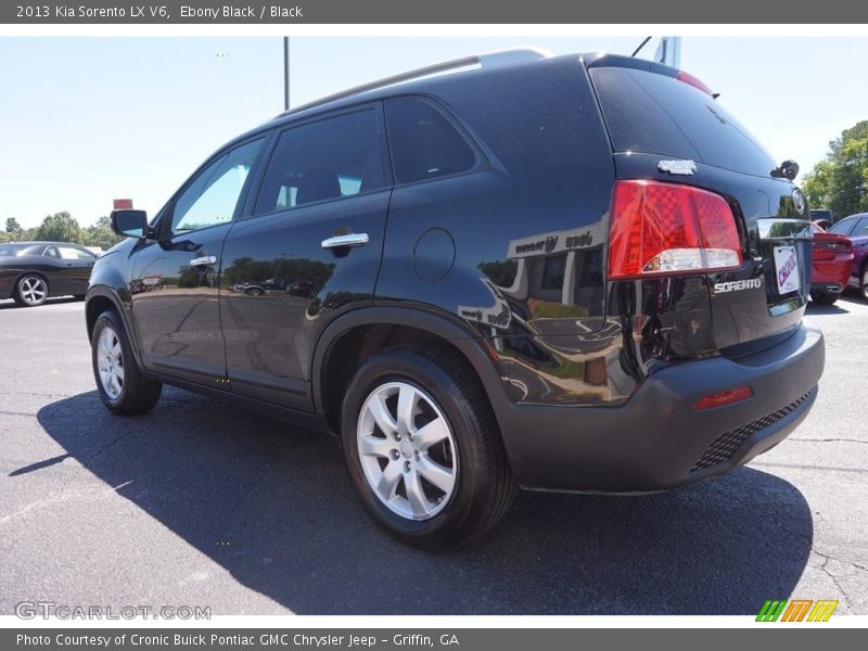 Ebony Black / Black 2013 Kia Sorento LX V6