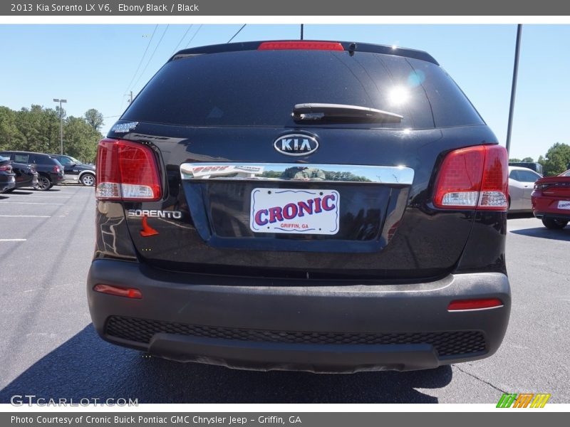 Ebony Black / Black 2013 Kia Sorento LX V6