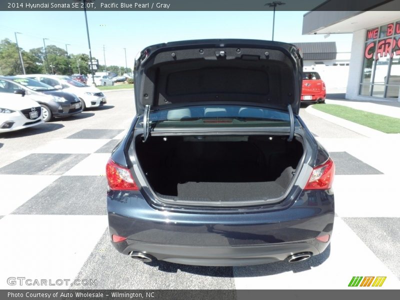 Pacific Blue Pearl / Gray 2014 Hyundai Sonata SE 2.0T