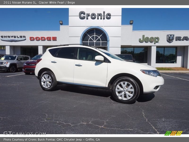 Glacier White Pearl / Beige 2011 Nissan Murano SL