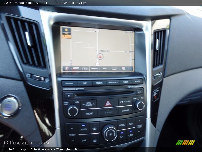 Pacific Blue Pearl / Gray 2014 Hyundai Sonata SE 2.0T