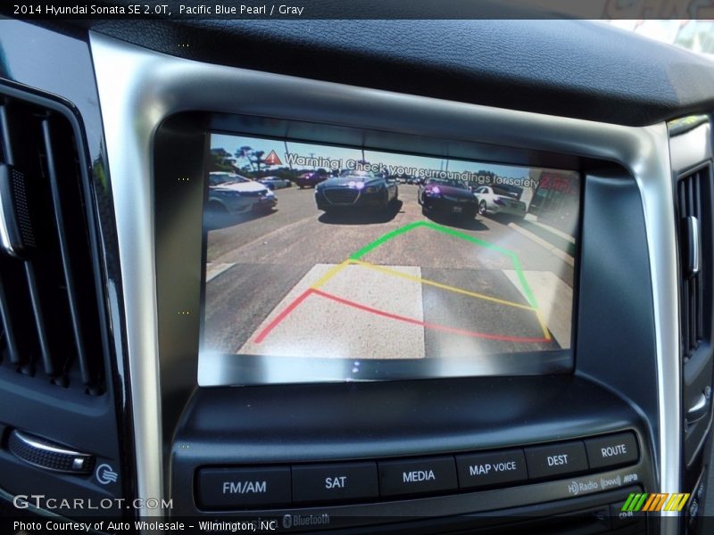Pacific Blue Pearl / Gray 2014 Hyundai Sonata SE 2.0T