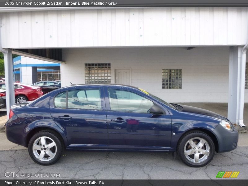 Imperial Blue Metallic / Gray 2009 Chevrolet Cobalt LS Sedan