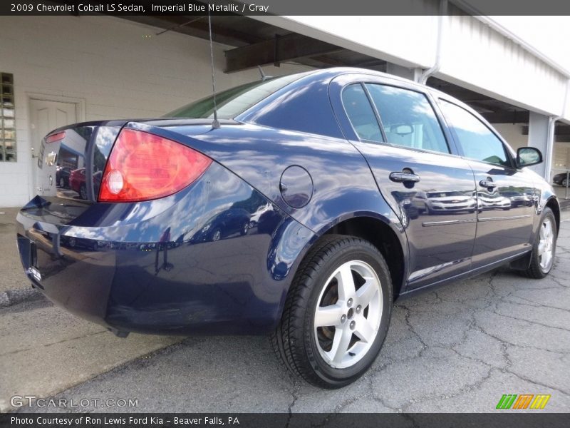 Imperial Blue Metallic / Gray 2009 Chevrolet Cobalt LS Sedan