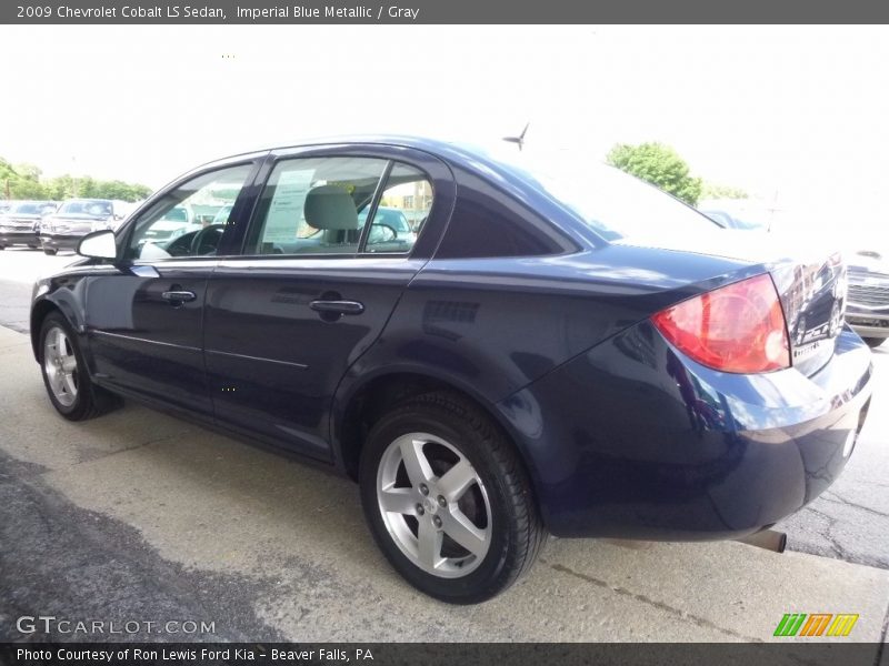 Imperial Blue Metallic / Gray 2009 Chevrolet Cobalt LS Sedan