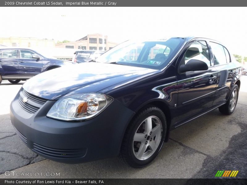 Imperial Blue Metallic / Gray 2009 Chevrolet Cobalt LS Sedan