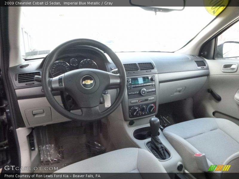 Imperial Blue Metallic / Gray 2009 Chevrolet Cobalt LS Sedan