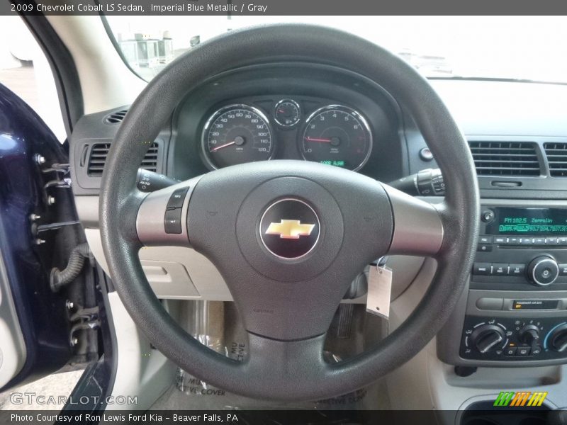 Imperial Blue Metallic / Gray 2009 Chevrolet Cobalt LS Sedan