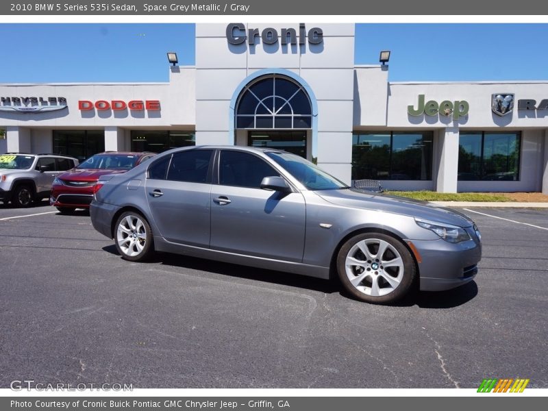 Space Grey Metallic / Gray 2010 BMW 5 Series 535i Sedan
