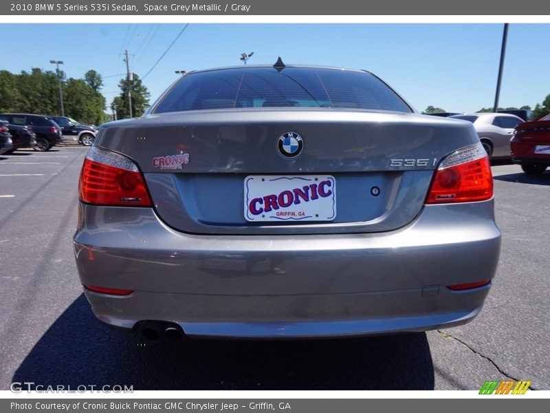 Space Grey Metallic / Gray 2010 BMW 5 Series 535i Sedan
