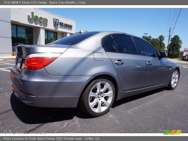 Space Grey Metallic / Gray 2010 BMW 5 Series 535i Sedan