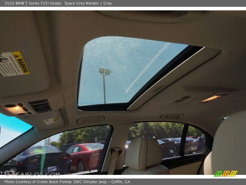 Space Grey Metallic / Gray 2010 BMW 5 Series 535i Sedan