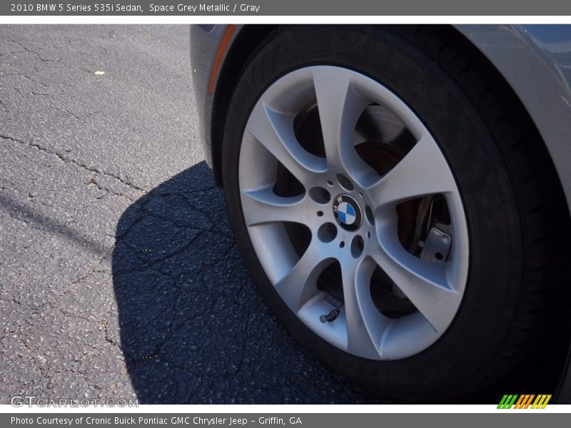 Space Grey Metallic / Gray 2010 BMW 5 Series 535i Sedan