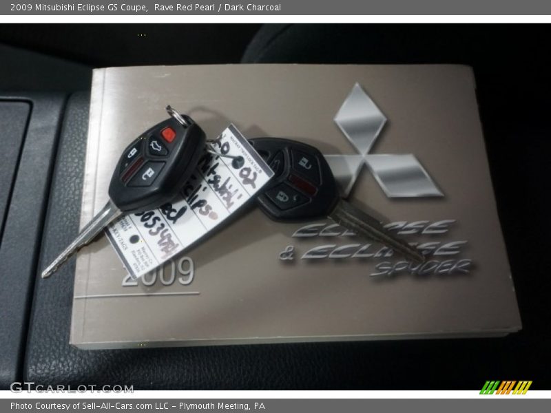 Rave Red Pearl / Dark Charcoal 2009 Mitsubishi Eclipse GS Coupe