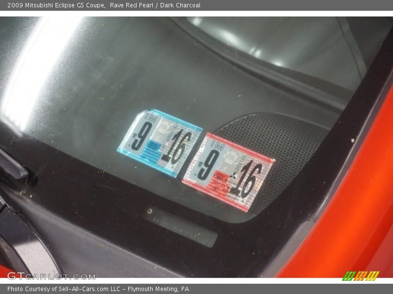 Rave Red Pearl / Dark Charcoal 2009 Mitsubishi Eclipse GS Coupe