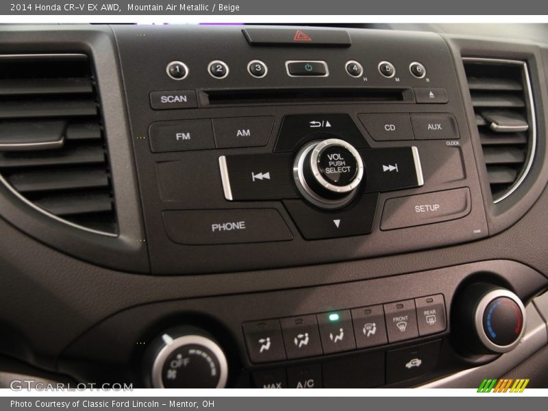 Mountain Air Metallic / Beige 2014 Honda CR-V EX AWD