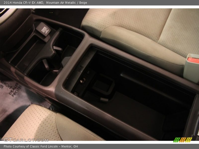 Mountain Air Metallic / Beige 2014 Honda CR-V EX AWD