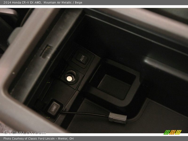 Mountain Air Metallic / Beige 2014 Honda CR-V EX AWD