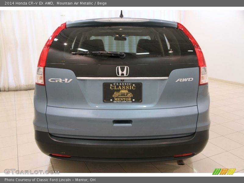 Mountain Air Metallic / Beige 2014 Honda CR-V EX AWD