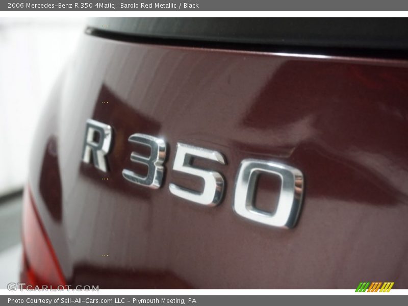 Barolo Red Metallic / Black 2006 Mercedes-Benz R 350 4Matic