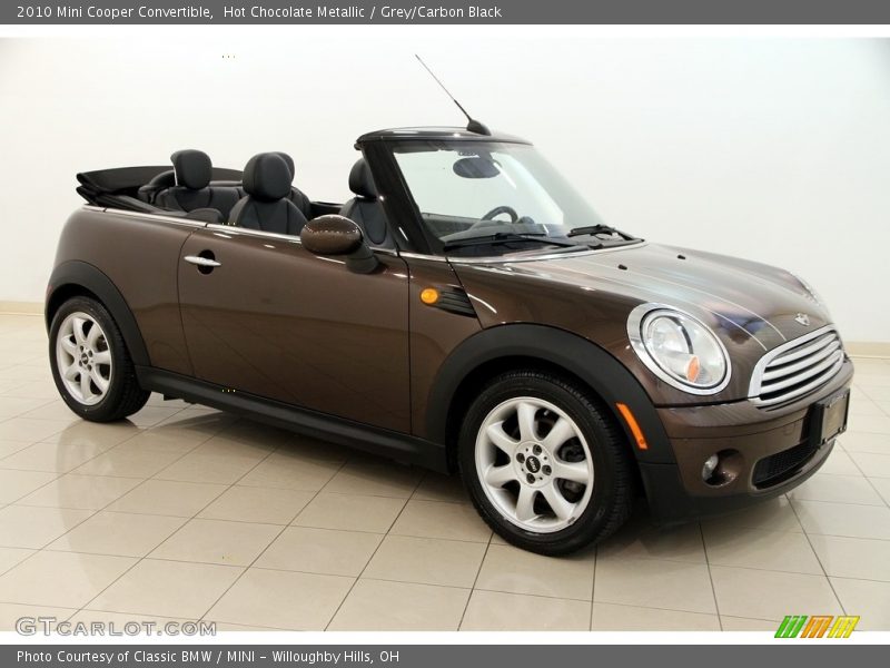 Hot Chocolate Metallic / Grey/Carbon Black 2010 Mini Cooper Convertible