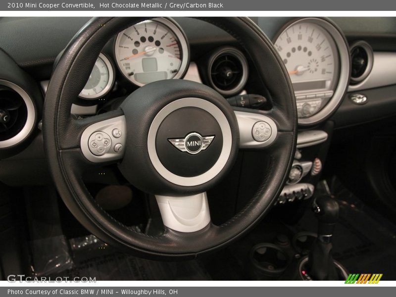 Hot Chocolate Metallic / Grey/Carbon Black 2010 Mini Cooper Convertible