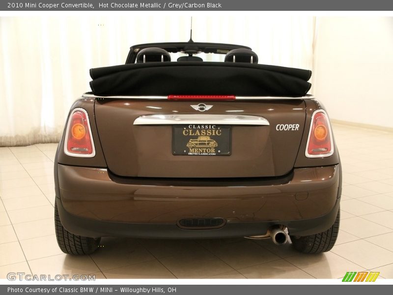Hot Chocolate Metallic / Grey/Carbon Black 2010 Mini Cooper Convertible