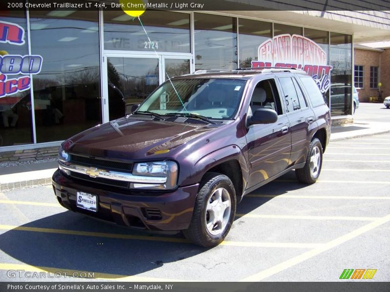 Dark Cherry Metallic / Light Gray 2008 Chevrolet TrailBlazer LT 4x4
