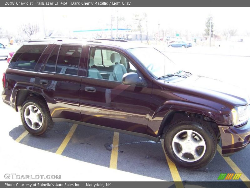 Dark Cherry Metallic / Light Gray 2008 Chevrolet TrailBlazer LT 4x4
