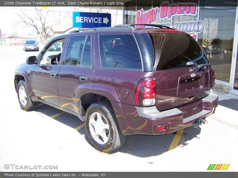 Dark Cherry Metallic / Light Gray 2008 Chevrolet TrailBlazer LT 4x4