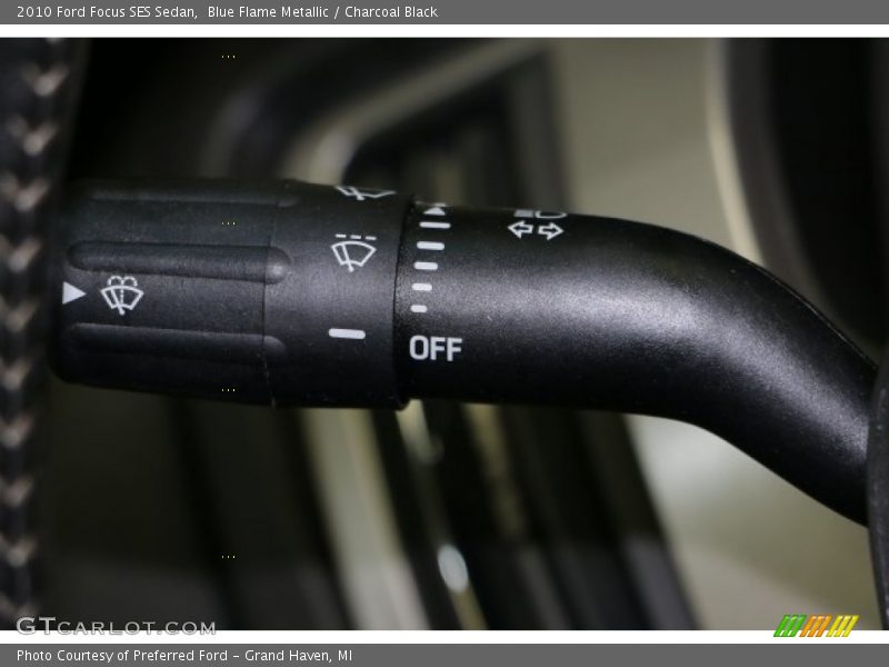 Blue Flame Metallic / Charcoal Black 2010 Ford Focus SES Sedan