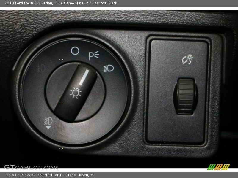Blue Flame Metallic / Charcoal Black 2010 Ford Focus SES Sedan