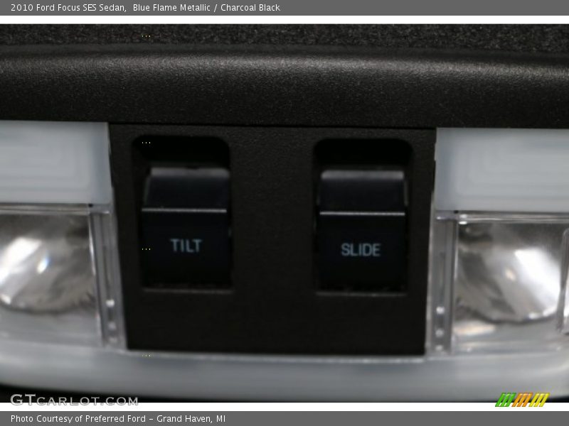 Blue Flame Metallic / Charcoal Black 2010 Ford Focus SES Sedan